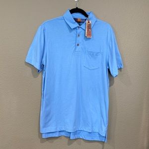 Tailor Vintage Connecticut Originals Men’s Polo Shirt Blue Size Medium NWT